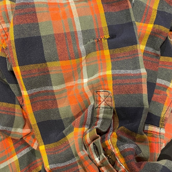 Duluth Trading CO Men's 3XL Tall Plaid Flannel Relaxed Fit Button Shirt Pockets - Picture 7 of 7